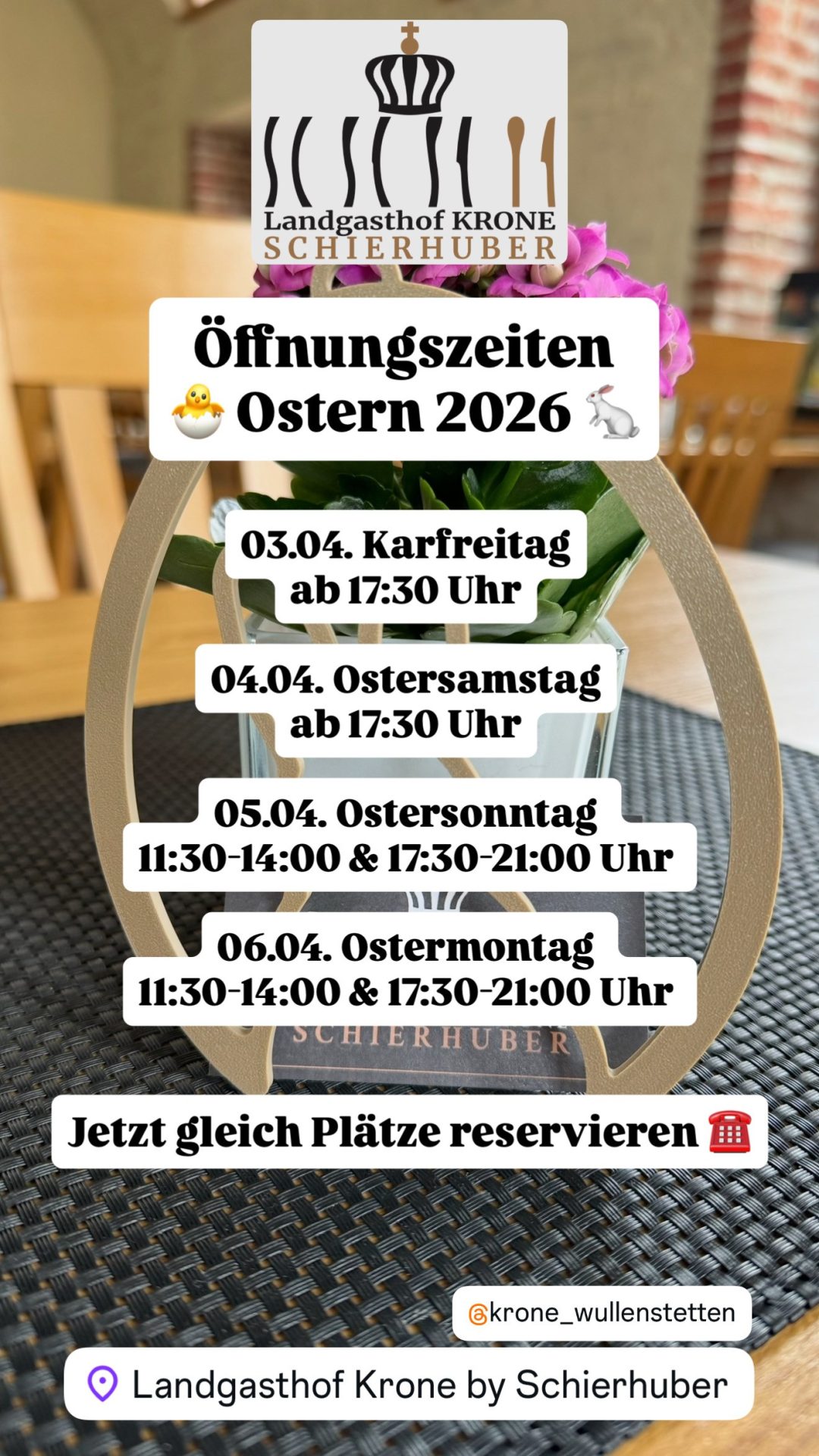 Four Hands — 6-Gang-Menü am 20.03.2026 — Landgasthof Krone